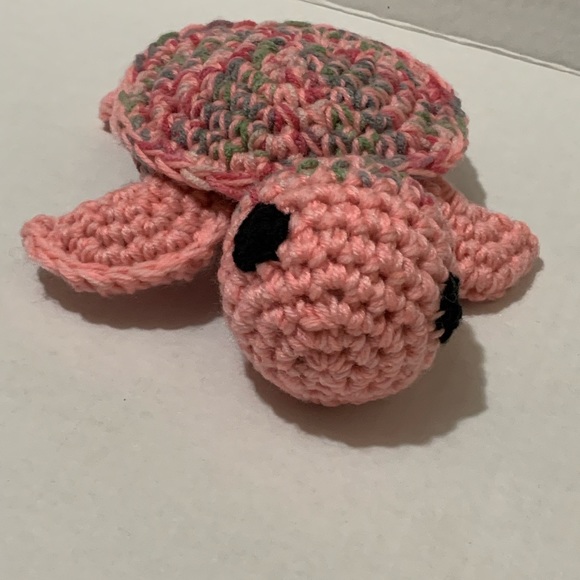 Nursery Decor Sea Turtle Crochet Turtle Handmade Stuffed Turtle - Picture 2 of 11